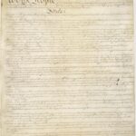 An imge of the US Constitution